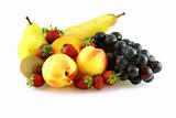 various of fresh ripe juicy fruites