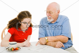 Grandpa Helps Teen