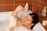 woman relaxing in bath #15