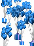 balloons and presents