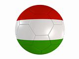 italian flag on a football