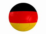 german flag on a football