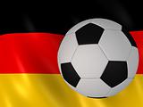 german banner and football
