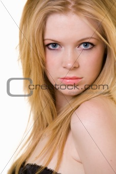 Young blond hair woman
