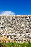 Rustic stone wall