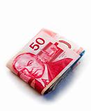 Large Canadian fold of money