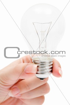 Holding a Light Bulb