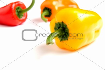 Red, Orange and Yellow peppers