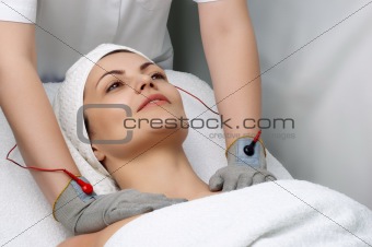 beauty salon series. electric massage