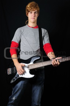 Young Bass player