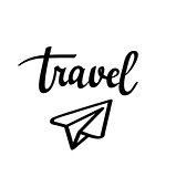 Travel paper plane icon
