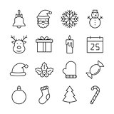 Christmas outline icons