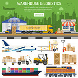 Warehouse and logistics banner