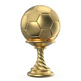 Gold trophy cup SOCCER FOOTBALL 3D