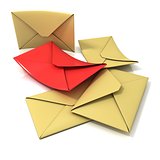 Envelopes, isolated render