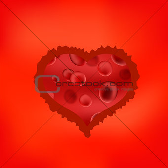 Red Stilized Heart