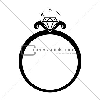 Diamond jewelery ring