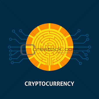 Cryptocurrency Technology Concept