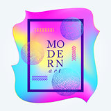 Modern colorful poster