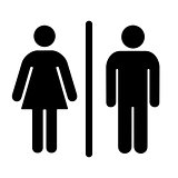 male and female toilet