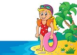Little girl swimmer image 4