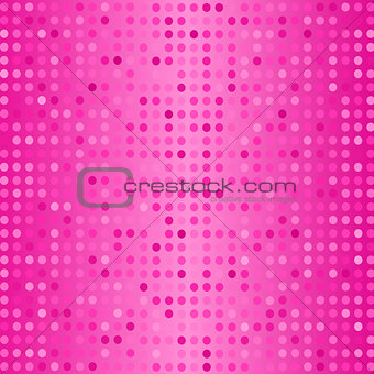 Set of Halftone Dots. Dots on Pink Background.