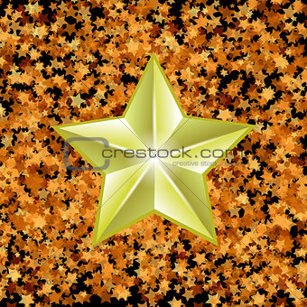 Gold Metal Star