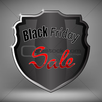 Metal Grey Shield of Black Friday Sale