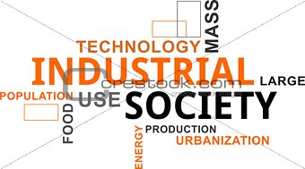 word cloud - industrial society