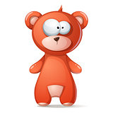 Cute, funny brown bear, grizzly, teddy.