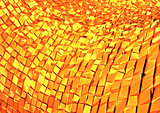 3D abstract background tiles. 3D rendering.