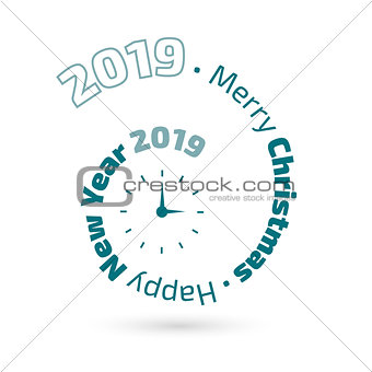 Happy New Year 2019 banner