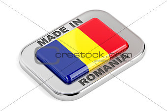 Made in Romania shiny badge