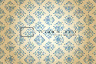 Victorian blue pattern