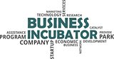 word cloud - business incubator