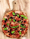 Pepperoni and Mushrooms Pizza