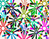 background of multicolored patterns