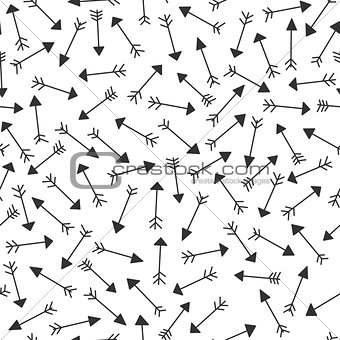 Creative seamless arrows pattern - stylish abstract background