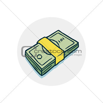 bundle of money icon