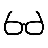 Glasses vector icon
