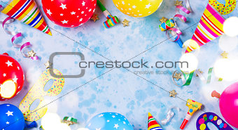 Bright colorful carnival or party scene
