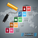 Roller painth icon. Business infographics.