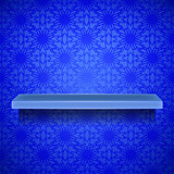 Emty Blue Shelf