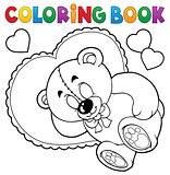 Coloring book teddy bear theme 2