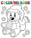 Coloring book teddy bear theme 3