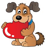 Valentine dog theme image 1