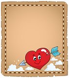 Valentine heart topic parchment 1