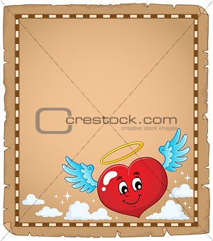 Valentine heart topic parchment 3