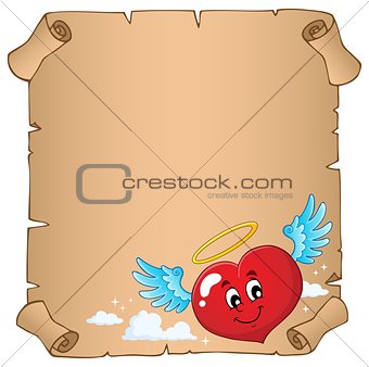Valentine heart topic parchment 5