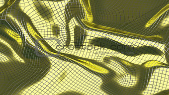 3D Illustration Abstract Golden Background